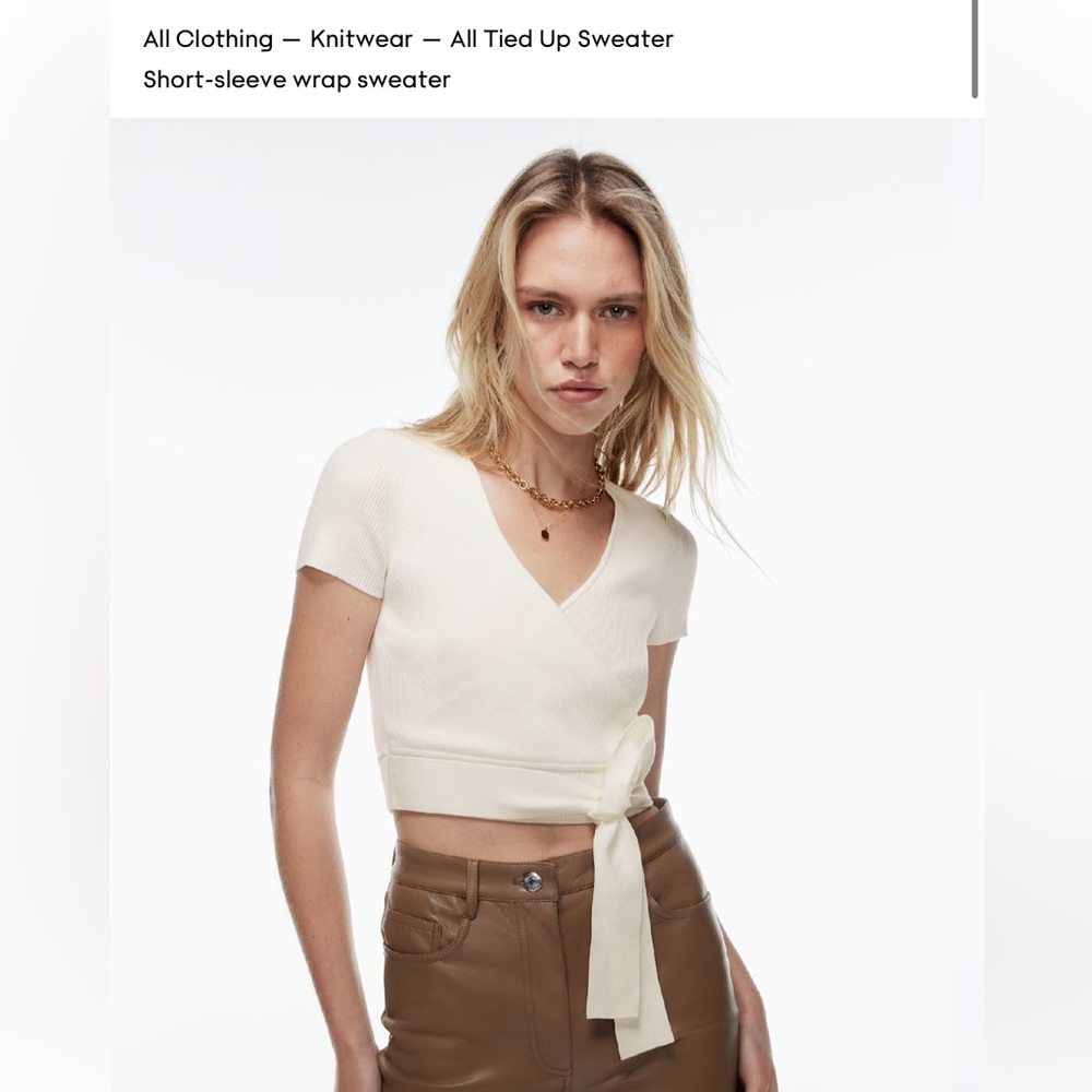 Wilfred all tied up wrap sweater